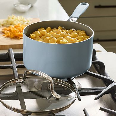 Mingle & Co. 2.6-qt. Silicone Ceramic Sauce Pan with Lid