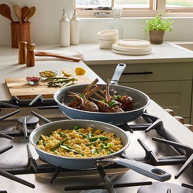 Mingle & Co. Silicone Ceramic 2-Piece Skillet Set