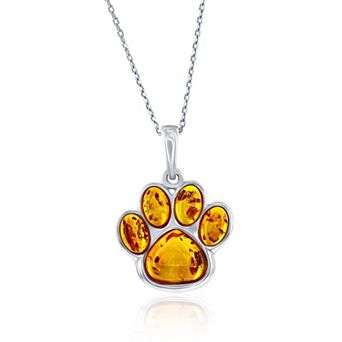 Nautica Rocks Paw Print Pendant Necklace