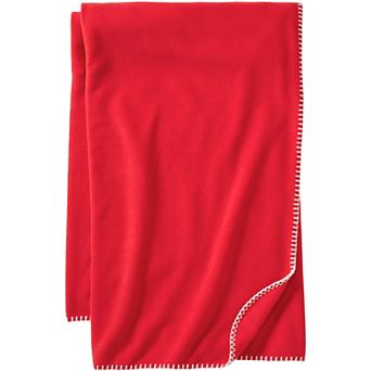 Lands' End Anyweather Fleece Throw Blanket