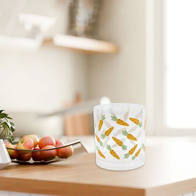 New View Gifts & Accessories Carrot Print Glass Cup