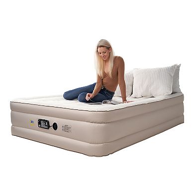 Serta 18-Inch Plush Top Queen Air Mattress with Internal Pump