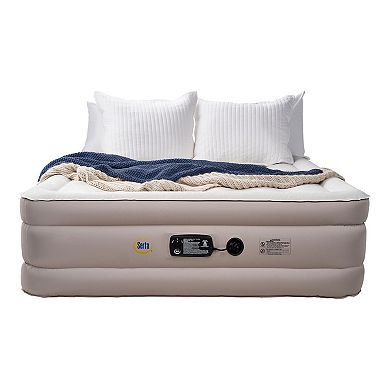 Serta 18-Inch Plush Top Queen Air Mattress with Internal Pump