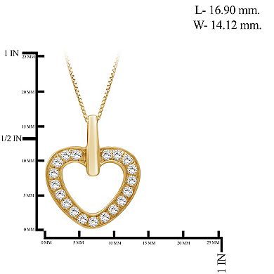 Jewelexcess 1/4 Carat T.W. Lab Grown Diamond Pendant Necklace