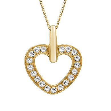 Jewelexcess 1/4 Carat T.W. Lab Grown Diamond Pendant Necklace
