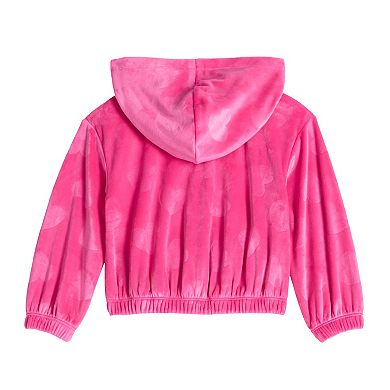 Baby & Toddler Girl Jumping Beans® Velour Zip-Up Hoodie