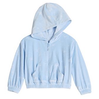 Baby & Toddler Girl Jumping Beans® Velour Zip-Up Hoodie