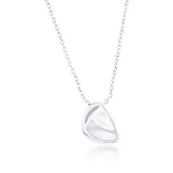 Argento Bella Sterling Silver Irregular Shaped Pendant Necklace