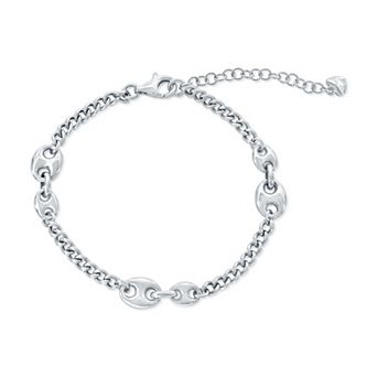 Argento Bella Sterling Silver Cuban Bracelet