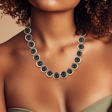 WINX Women's Gold & Silver Plated Ball Tennis Necklace