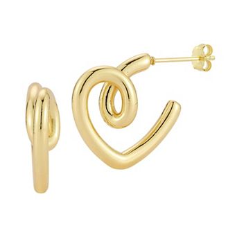 WINX Curvy Heart Earrings