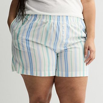 Plus Size Sonoma Goods For Life® Woven Pajama Shorts