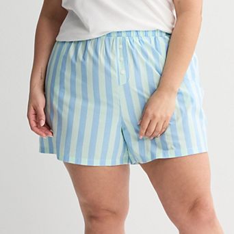 Plus Size Sonoma Goods For Life® Woven Pajama Shorts