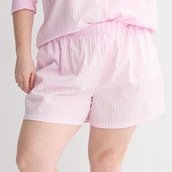 Plus Size Sonoma Goods For Life® Woven Pajama Shorts