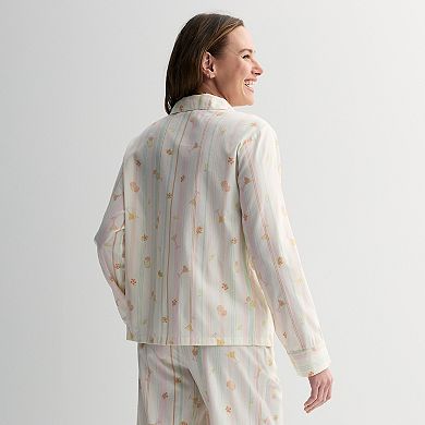 Women's Sonoma Goods For Life® Woven Notch Pajama Shirt