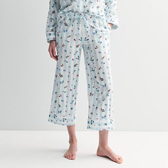 Women's Sonoma Goods For Life® Woven Crop Pajama Pants
