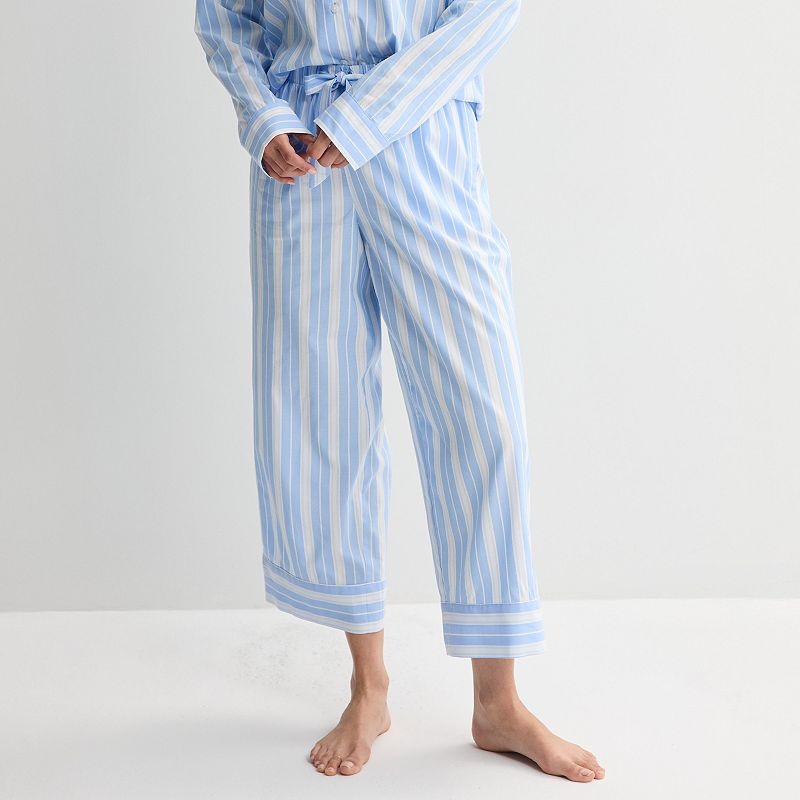 Women's Sonoma Goods For Life® Woven Crop Pajama Pants,