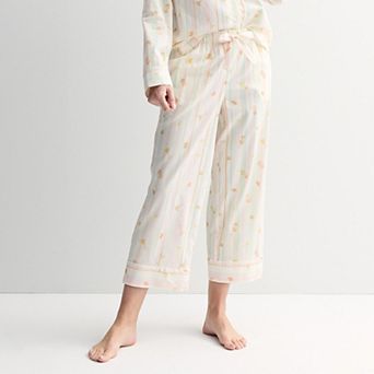 Women's Sonoma Goods For Life® Woven Crop Pajama Pants