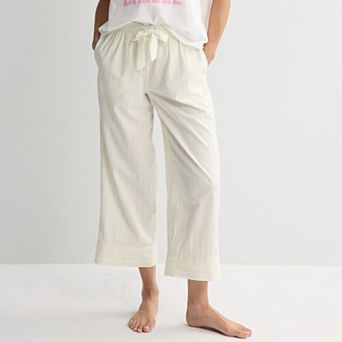 Women's Sonoma Goods For Life® Woven Crop Pajama Pants