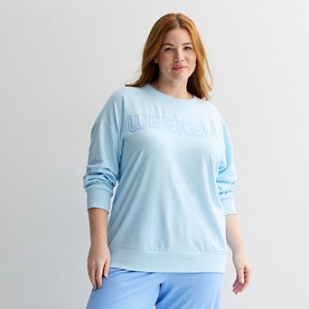 Plus Size Sonoma Goods For Life® Long Sleeve Knit Pajama Top