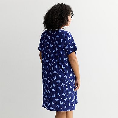 Plus Size Croft & Barrow® Mother's Day Print Nightgown