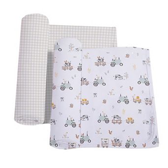 Living Textiles Baby 2 pk Cotton Jersey Swaddle Blankets