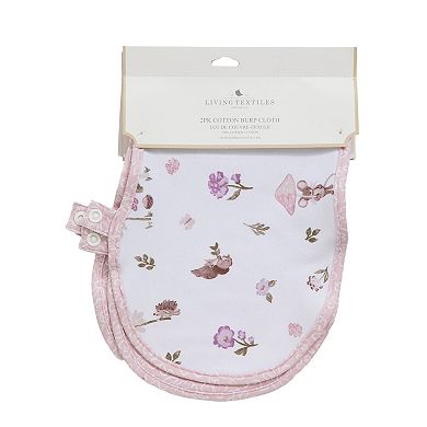 Living Textiles Baby 2-pk. Tractor Ride Cotton Burp Cloths
