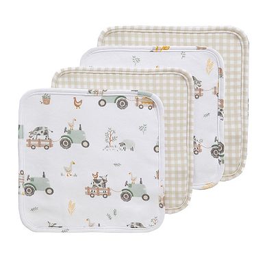 Living Textiles Baby Tractor Ride 5-pc. Bath Gift Set