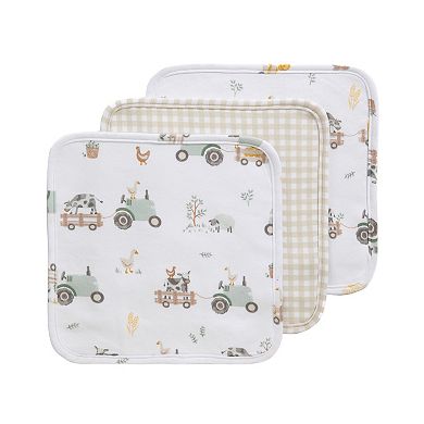 Living Textiles Baby Tractor Ride 5-pc. Bath Gift Set