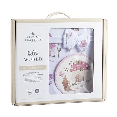 Living Textiles Baby Hello World Gift Set