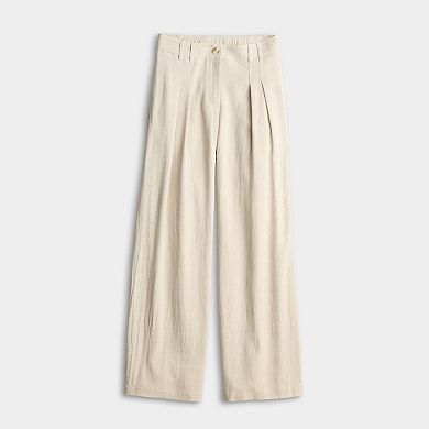 Women's Nine West Pleated Linen Blend Pants