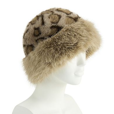 Women's Busbee Style Bucket Hat with Faux Fur Trim