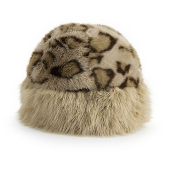 Women's Busbee Style Bucket Hat with Faux Fur Trim