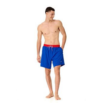 Men's Champion Solid Swim Bottoms with Contrast Webbed Waistband