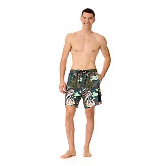 Men's Champion Allover Print Cargo Pocket Swim Bottoms