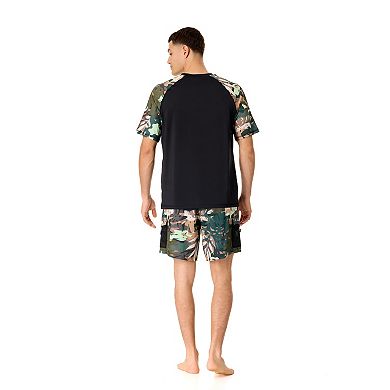 Men's Champion® Short Sleeve Sun Shirt with Printed Sleeves