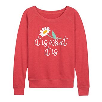 Plus Size It Is What It Is French Terry Long Sleeve Tee