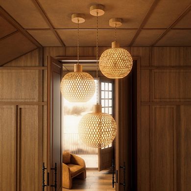 Zeya Rattan Pendant Light