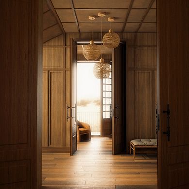 Zeya Rattan Pendant Light