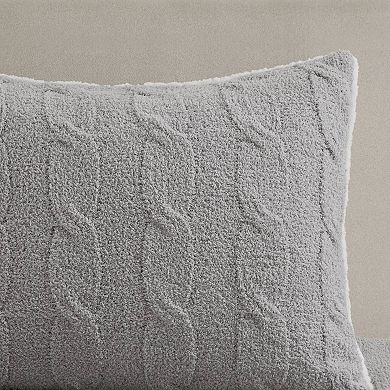 Madison Park Riordan Textured Knit Chenille Comforter Set