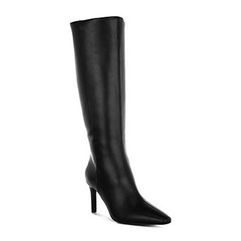 London Rag Skara Women's Faux Leather Knee-High Boots
