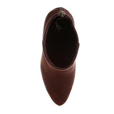London Rag Eigur Women's High Block Heel Boots