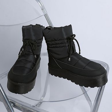 London Rag Pacos Women's Chunky Ankle Winter Boots