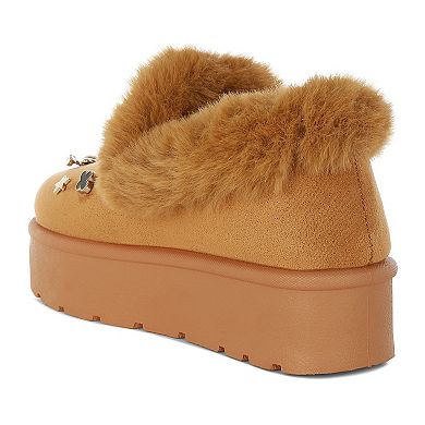 London Rag Zeta Women's Charm Detail Slip-On Winter Boots