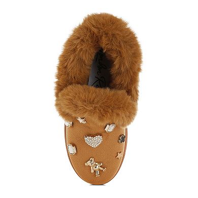 London Rag Zeta Women's Charm Detail Slip-On Winter Boots