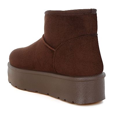 London Rag Derta Women's Soft Microfiber Snow Boots