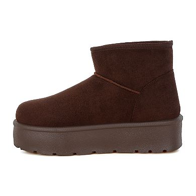 London Rag Derta Women's Soft Microfiber Snow Boots