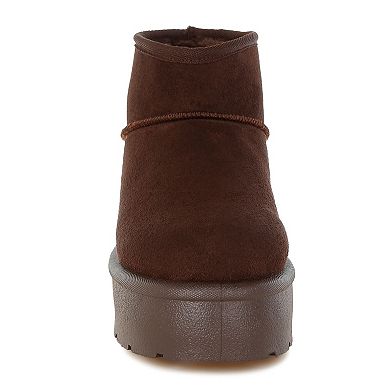 London Rag Derta Women's Soft Microfiber Snow Boots