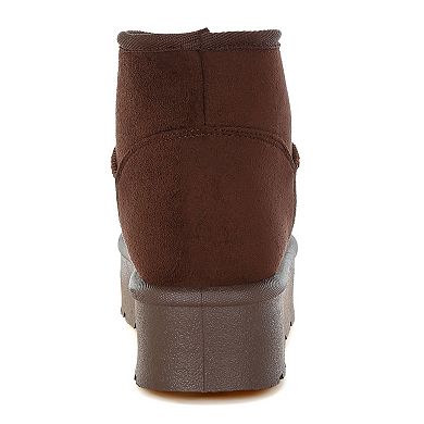 London Rag Derta Women's Soft Microfiber Snow Boots