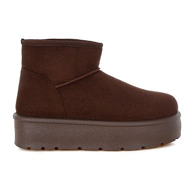 London Rag Derta Women's Soft Microfiber Snow Boots